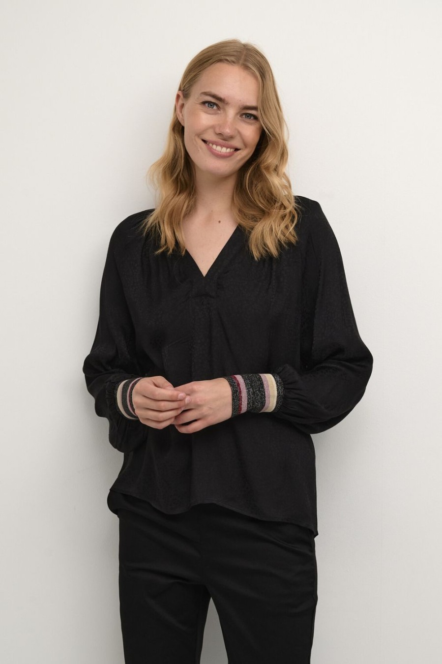 Women Culture Tops | Cecily Blouse-Black