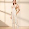 Women Suncoo Jumpsuits | Rhea Dungarees-White