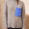 Women Maison Anje Knitwear | Batilly Turtle Neck-Stone