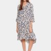 Women Saint Tropez Dresses | Eda Dress-Creme Backyard Floral