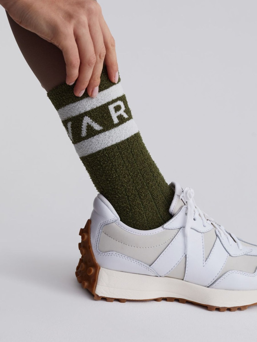 Women Varley Socks | Spencer Sock-Olive/Egret