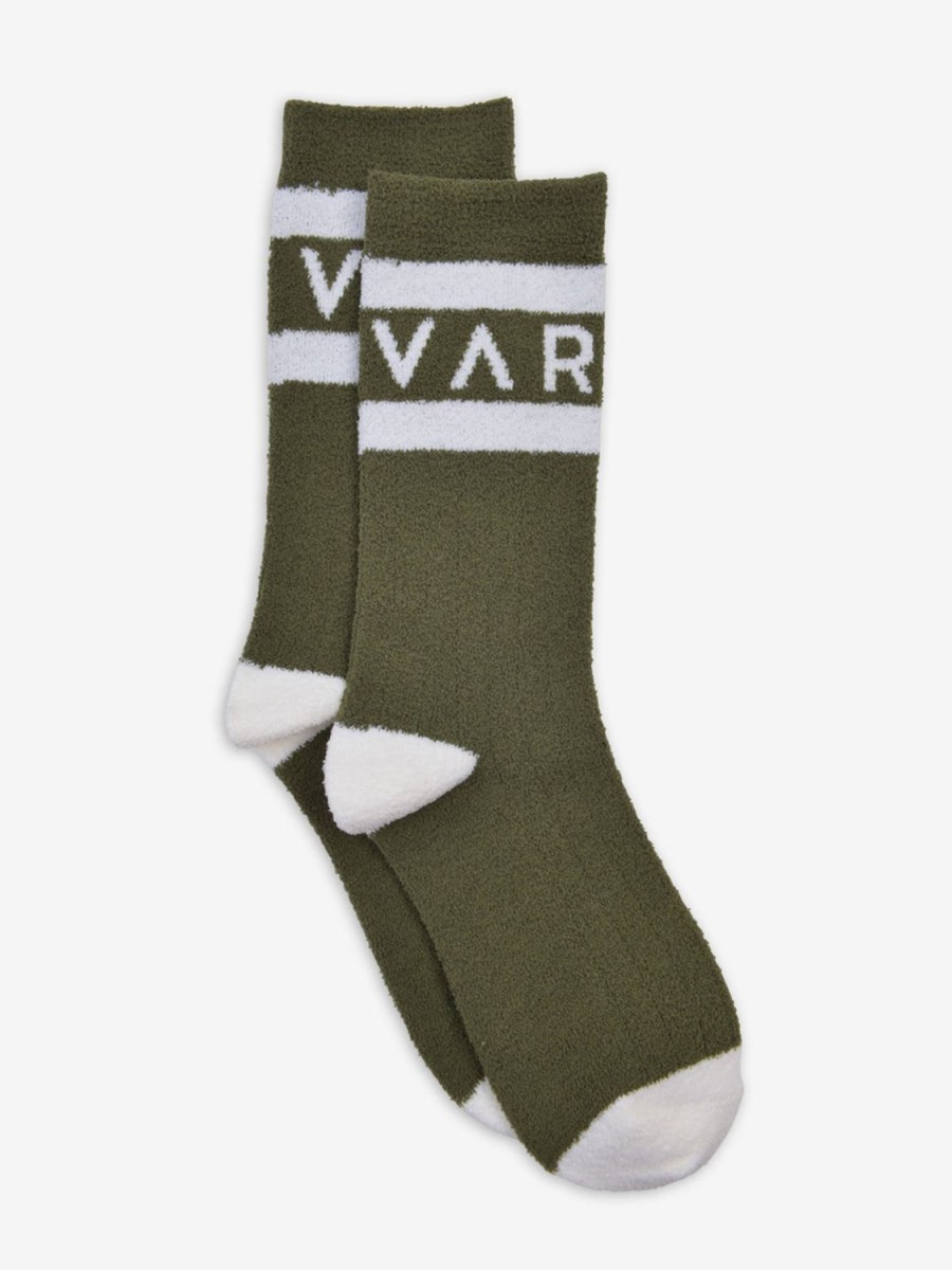 Women Varley Socks | Spencer Sock-Olive/Egret