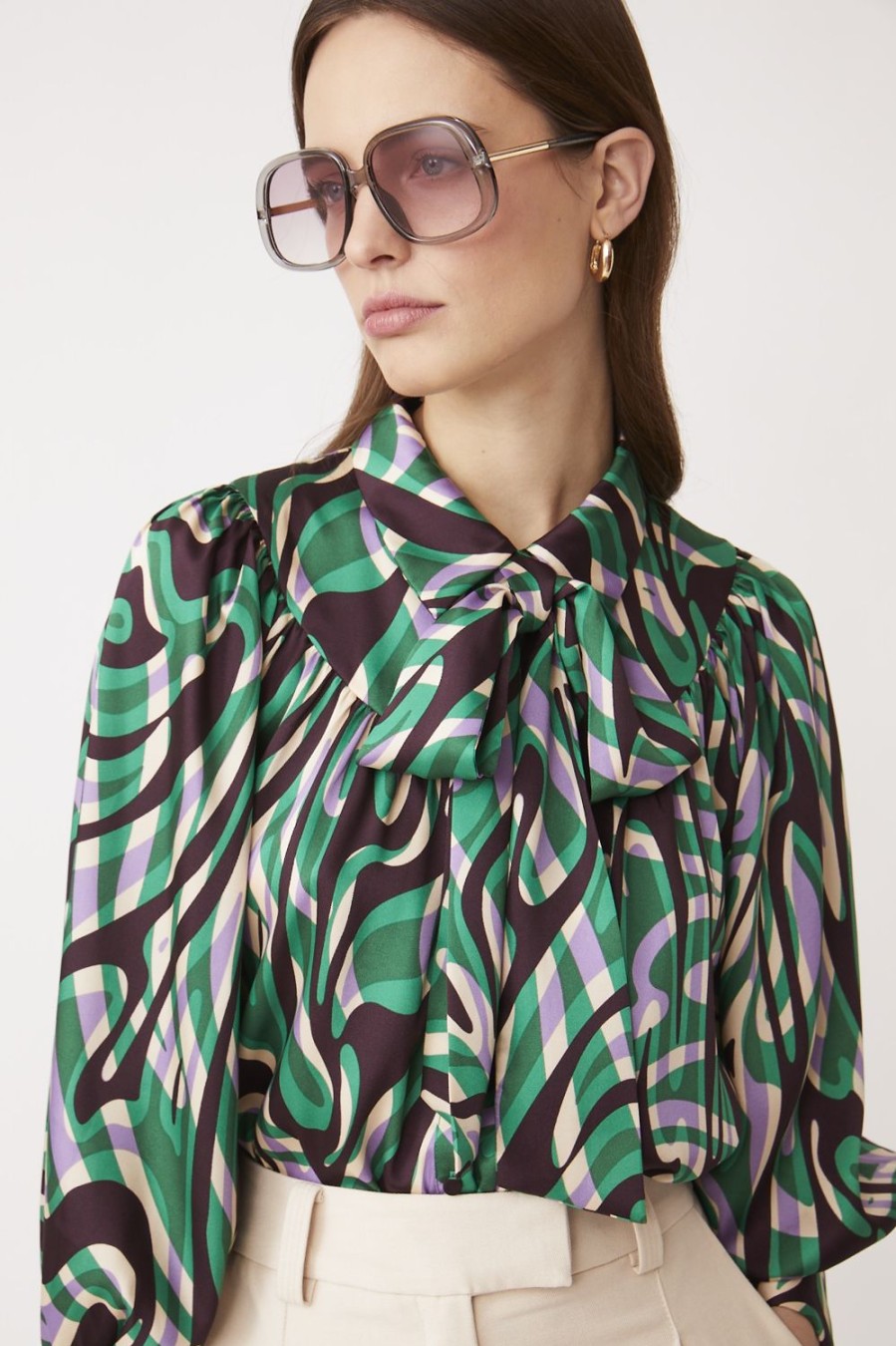 Women Suncoo Tops | Lahsen Blouse-Green