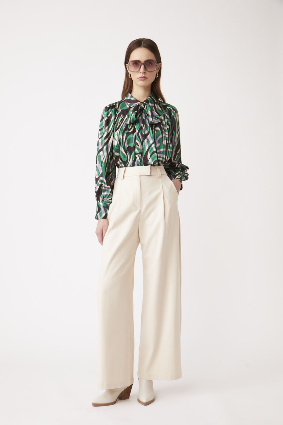 Women Suncoo Tops | Lahsen Blouse-Green