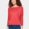 Women Saint Tropez Knitwear | Mila R-Neck Pullover-Hibiscus