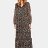 Women Saint Tropez Dresses | Rina Maxi Dress-Black B. Forest Floral