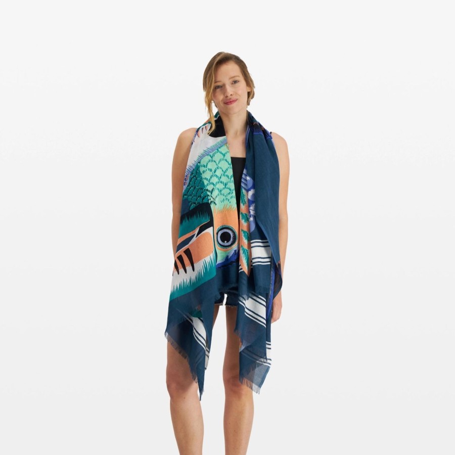 Women Inoui Editions Scarves | Toucan Scarf-Emerald