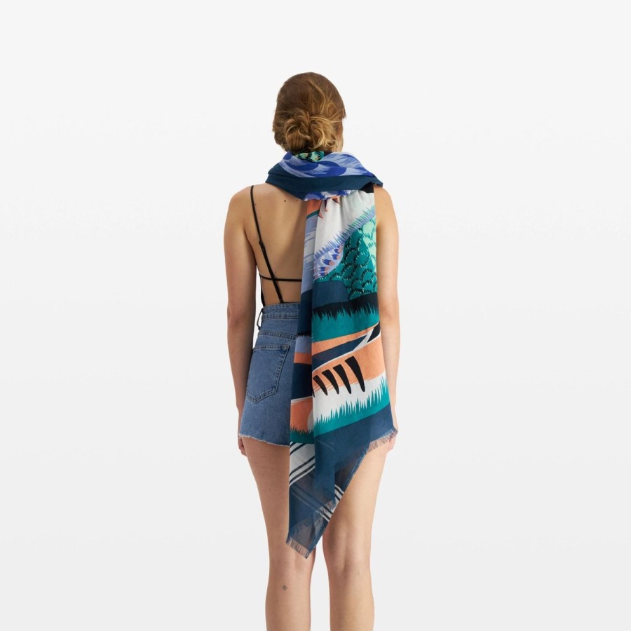 Women Inoui Editions Scarves | Toucan Scarf-Emerald