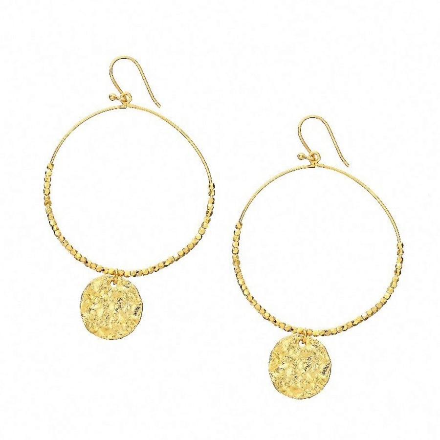 Women Ashiana Earrings | Dominique Large Hoop Earrings-Gold