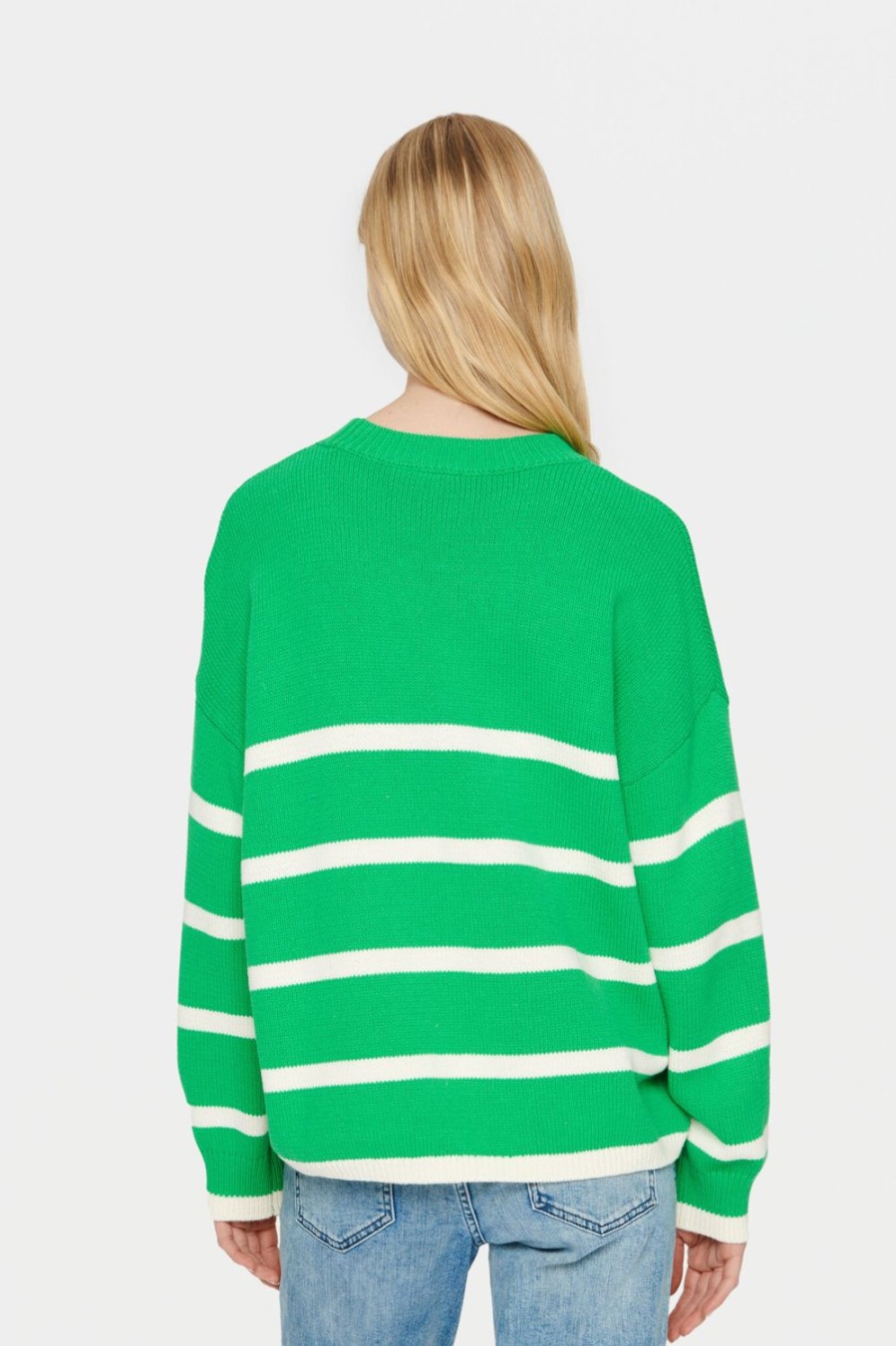 Women Saint Tropez Knitwear | Terna Pullover-Bright Green