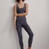 Women Varley Trousers | Let'S Go Running Legging-Ebony Blue Cheetah