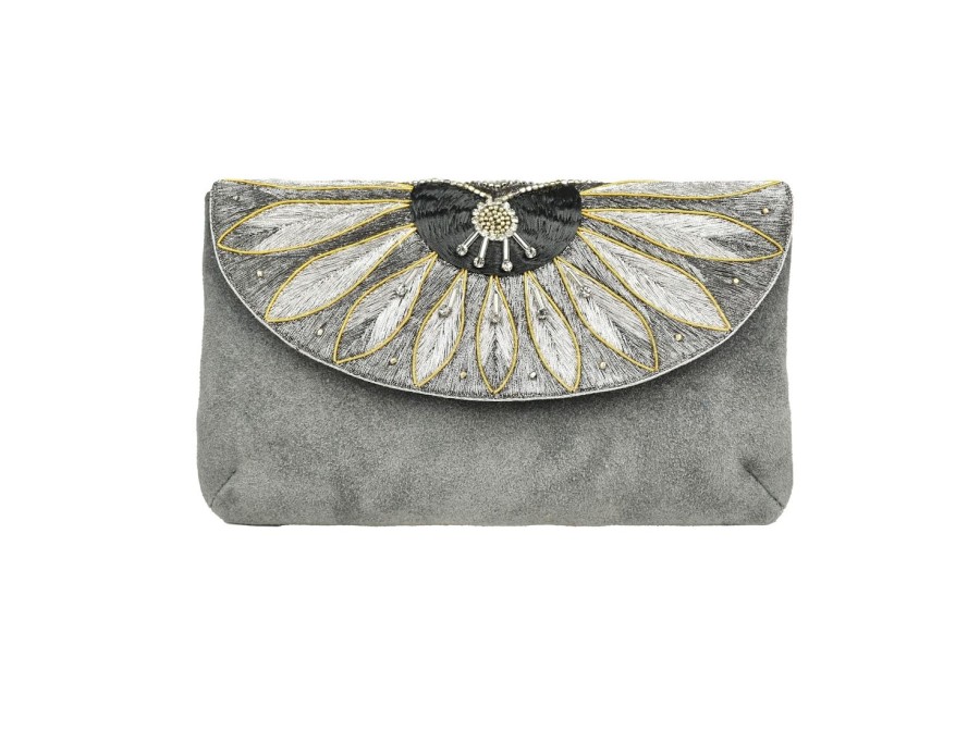 Women Nahua Bags | Apolonia Metal Bag-Gun/Grey