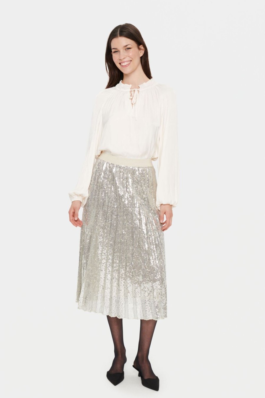 Women Saint Tropez Skirts | Benisa Skirt-Silver