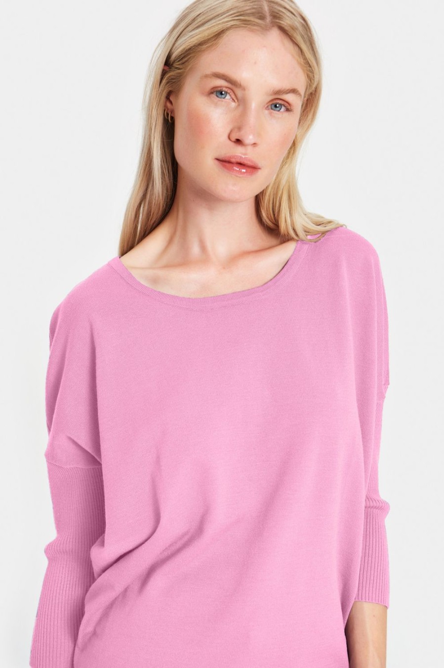 Women Saint Tropez Knitwear | Mila Jumper-Cyclamen