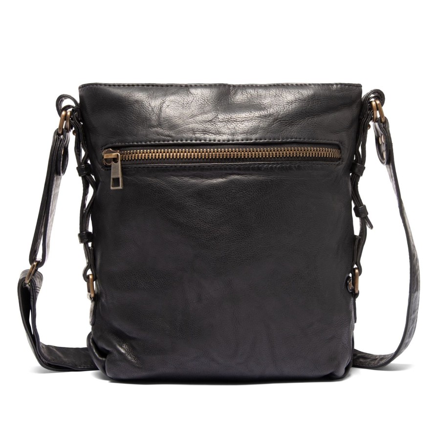 Women Depeche Bags | Medium Zipper Bag-Black