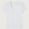 Women American Vintage Tops | Short Sleeve T-Shirt-White