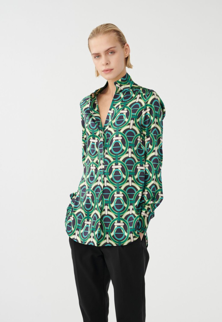 Women Dea Kudibal Tops | Nate Blouse-Canter Kale