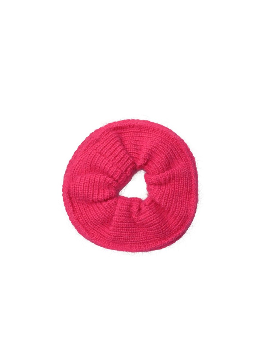 Women Black Colour Hair Accessories | Marga Knitted Scrunchie-Pink