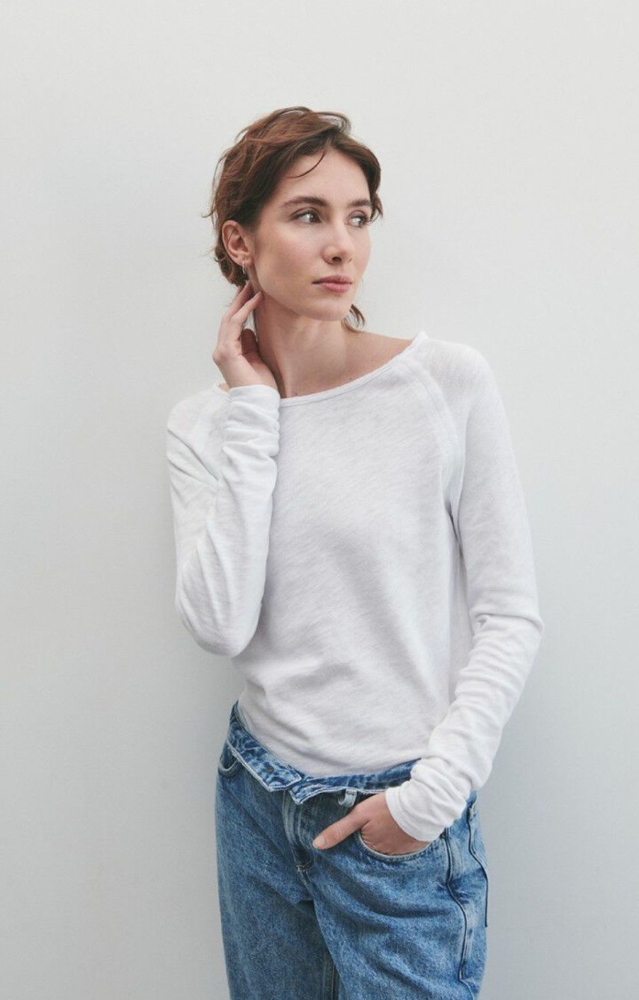 Women American Vintage Tops | Sonoma Sporty Tee-Blanc