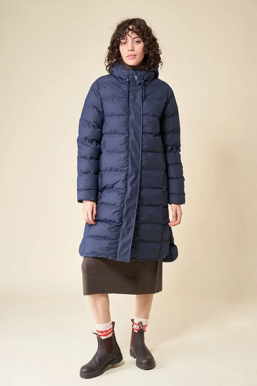 Women Tanta Coats | Puddle Coat-Navy