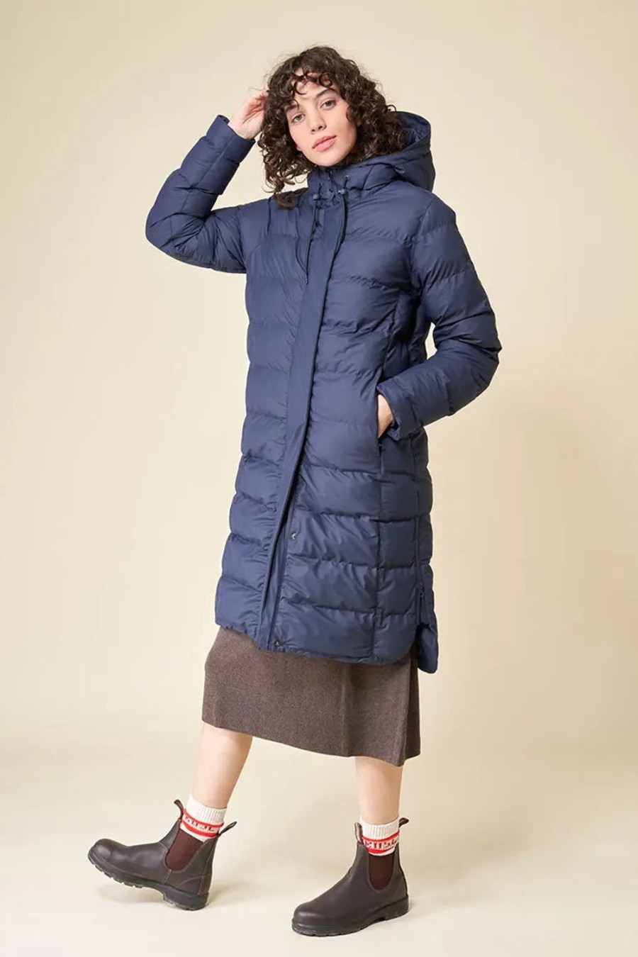 Women Tanta Coats | Puddle Coat-Navy