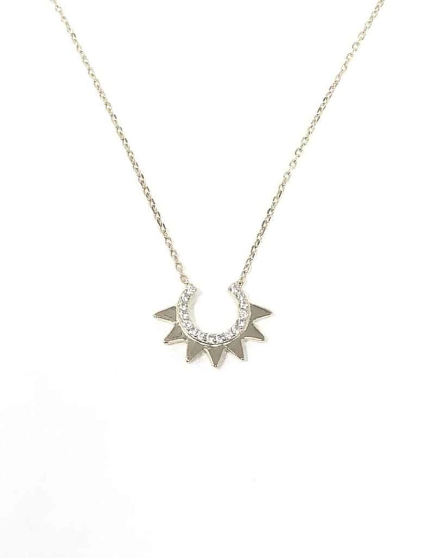 Women Icandi Necklaces | S2118S Sun Downer Necklace-Silver