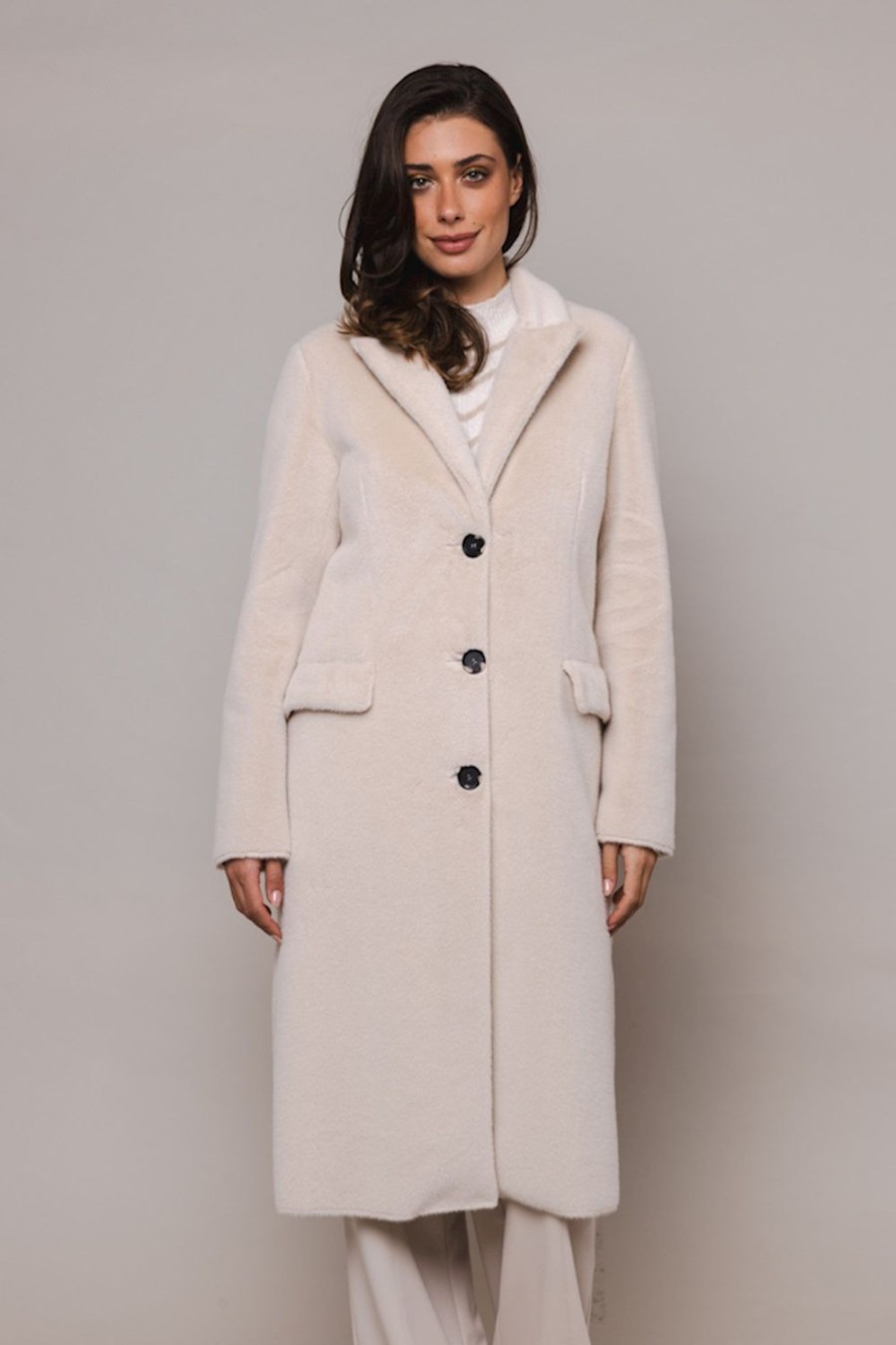 Women Rino & Pelle Coats | Saami Coat-Blanc