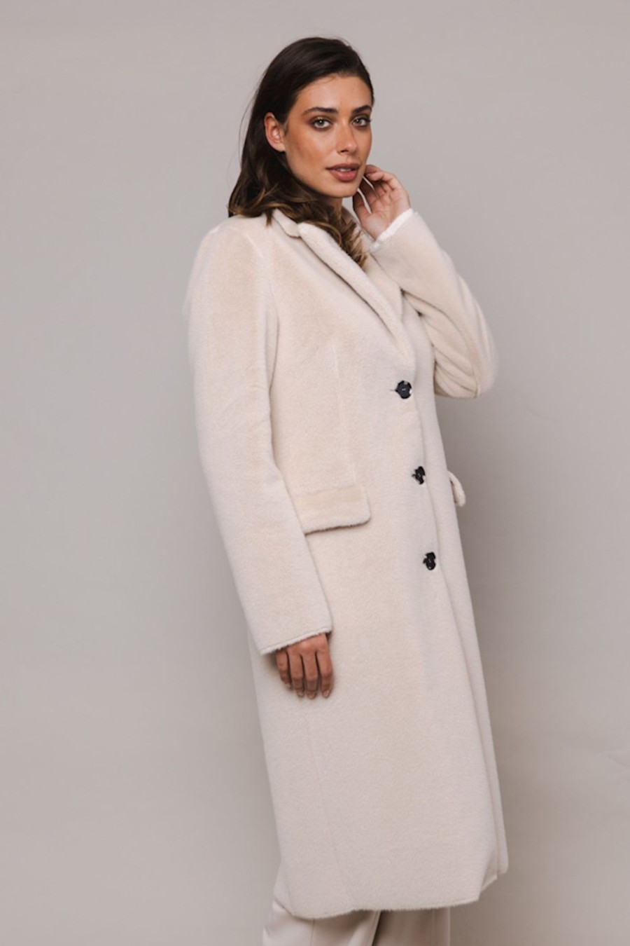 Women Rino & Pelle Coats | Saami Coat-Blanc