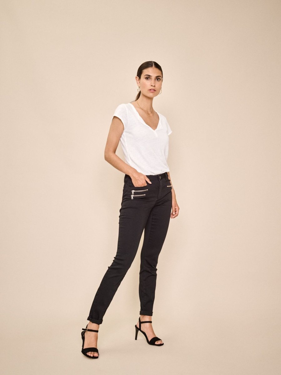 Women Mos Mosh Jeans | Berlin Silk Push Up Jean-Black