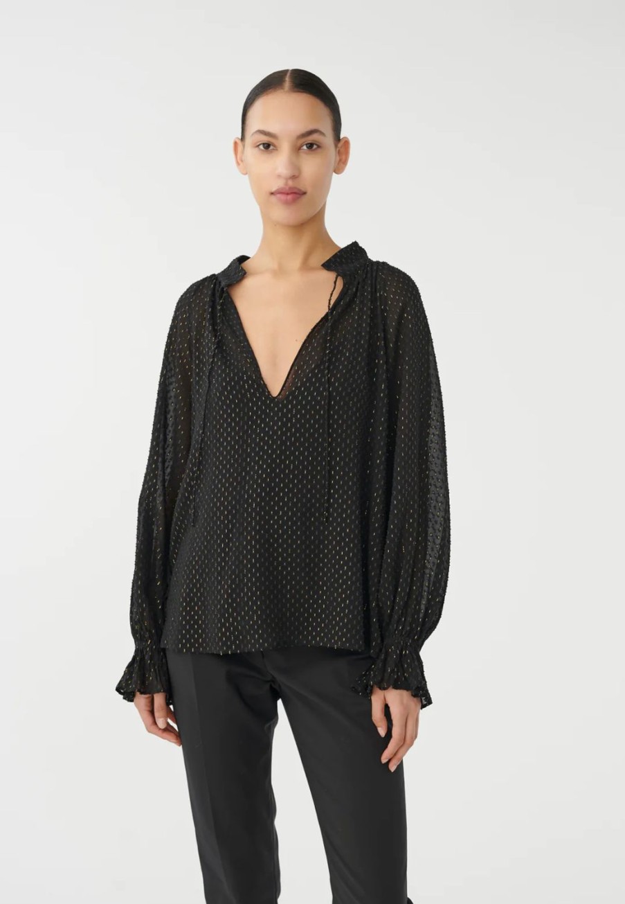 Women Dea Kudibal Tops | Cassisa Blouse-Lurex Black