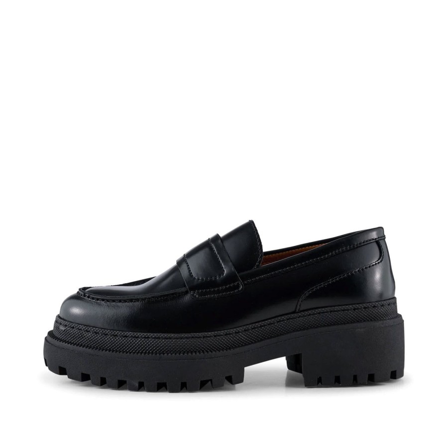 Women Shoe The Bear Shoes | Iona Saddle Loafer-Black