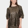 Women Saint Tropez Tops | Bailey Blouse-Antique Sequins