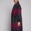 Women Vilagallo Knitwear | Yana Coatigan-Blend Zig Zag