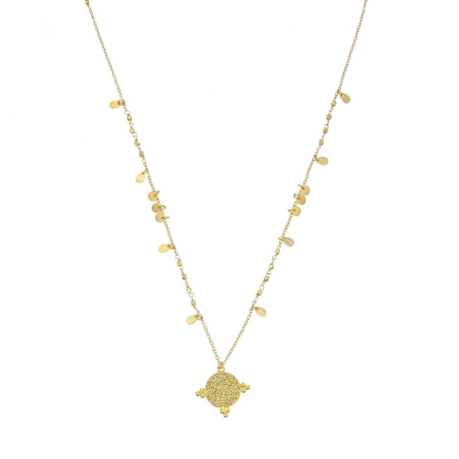 Women Ashiana Necklaces | Santorini Short Necklace-Gold