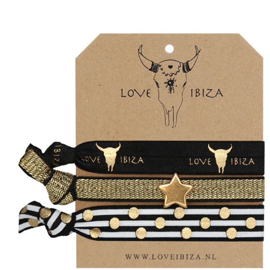 Women Love Ibiza Hair Accessories | Stripes And Star Hair Ties