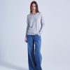 Women Absolut Cashmere Knitwear | Elysee Knit-Gris Chine Clair