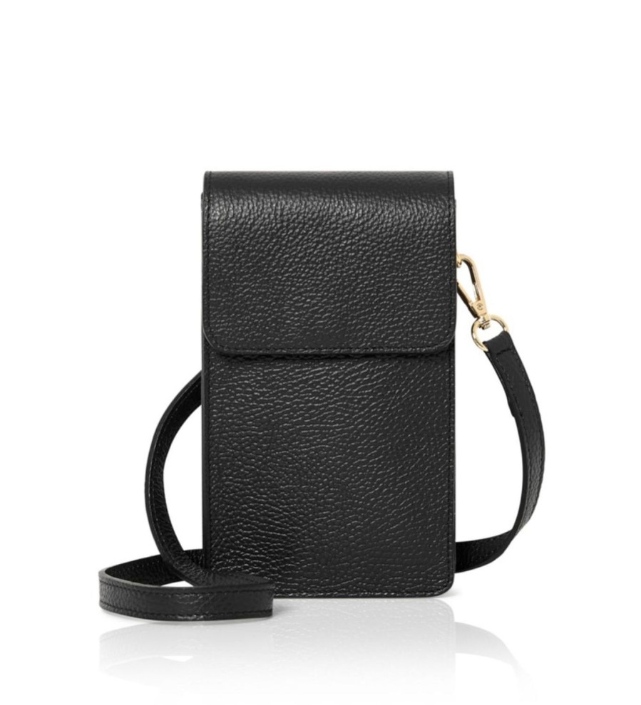 Women Doodie Stark Bags | Flap Front Mobile Bag-Black