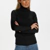 Women Saint Tropez Knitwear | Mila Rollneck Pullover-Black