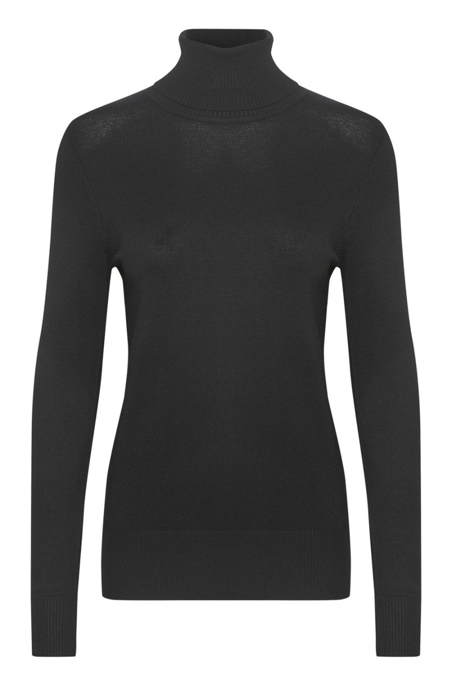 Women Saint Tropez Knitwear | Mila Rollneck Pullover-Black