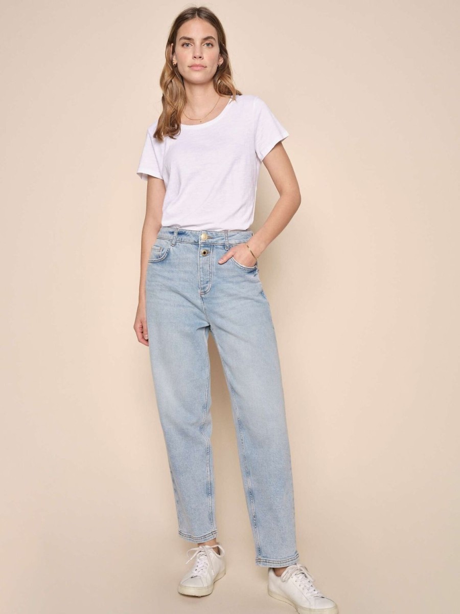 Women Mos Mosh Jeans | Adeline Adorn Jeans-Light Blue