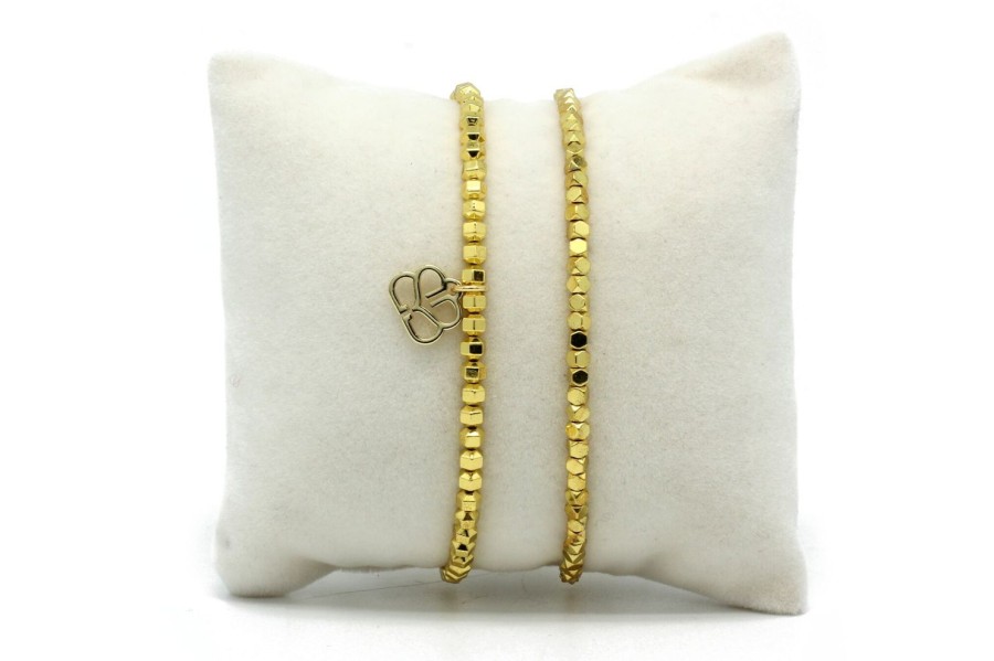 Women Boho Betty Bracelets | Flicker Major 2 Layer Bracelet Set-Gold