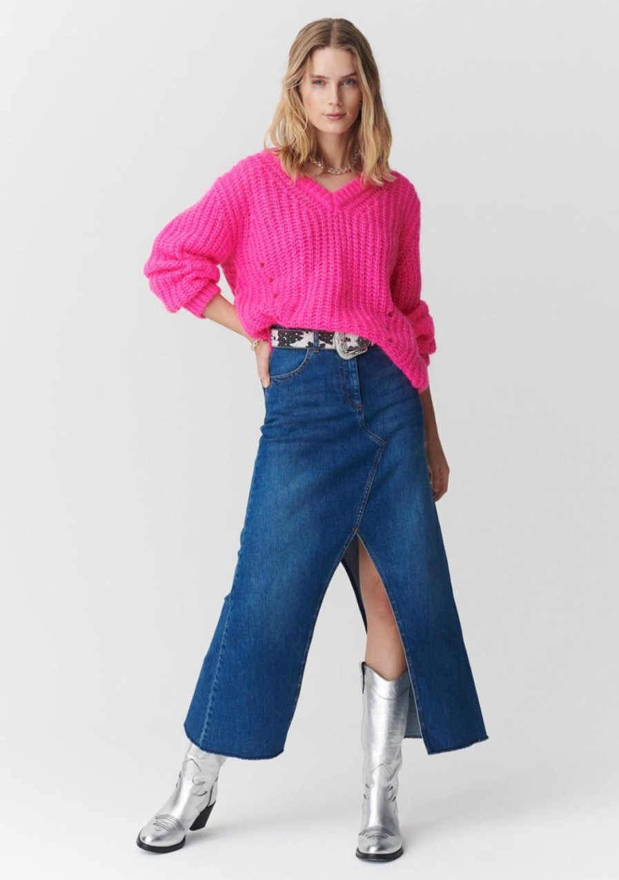 Women Moliin Knitwear | Erika Knit-Fuschia Purple