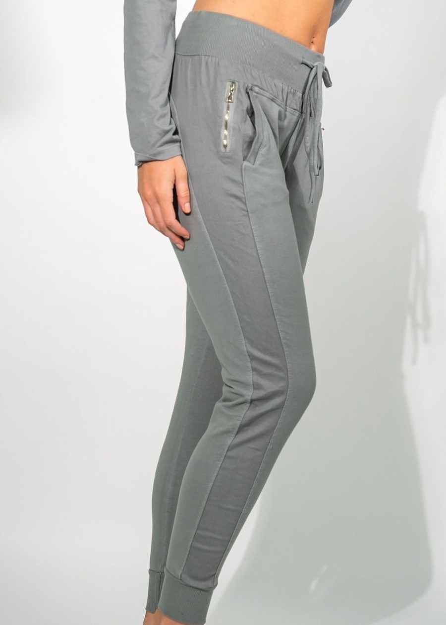 Women Suzy D Trousers | Ultimate Joggers-Medium Grey