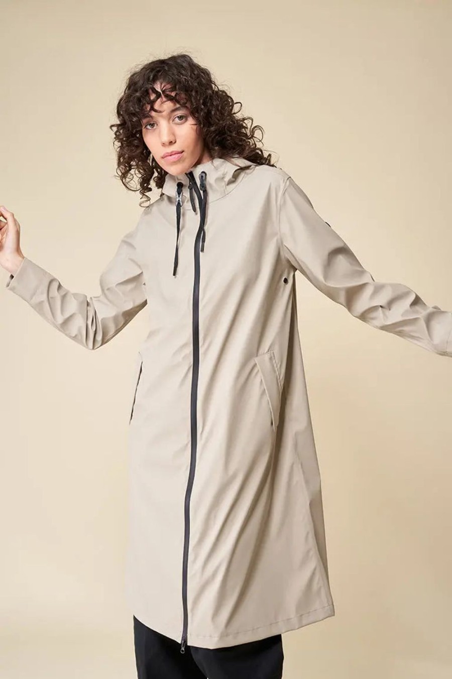 Women Tanta Coats | Tonger Coat-Stone Grey