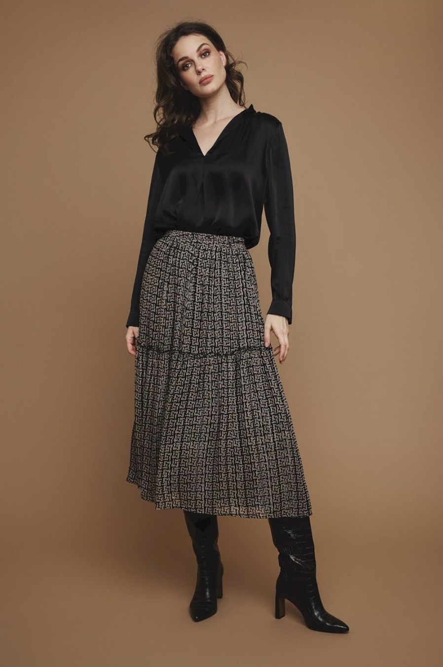 Women Rino & Pelle Skirts | Jazlin Skirt-Lurex Tile