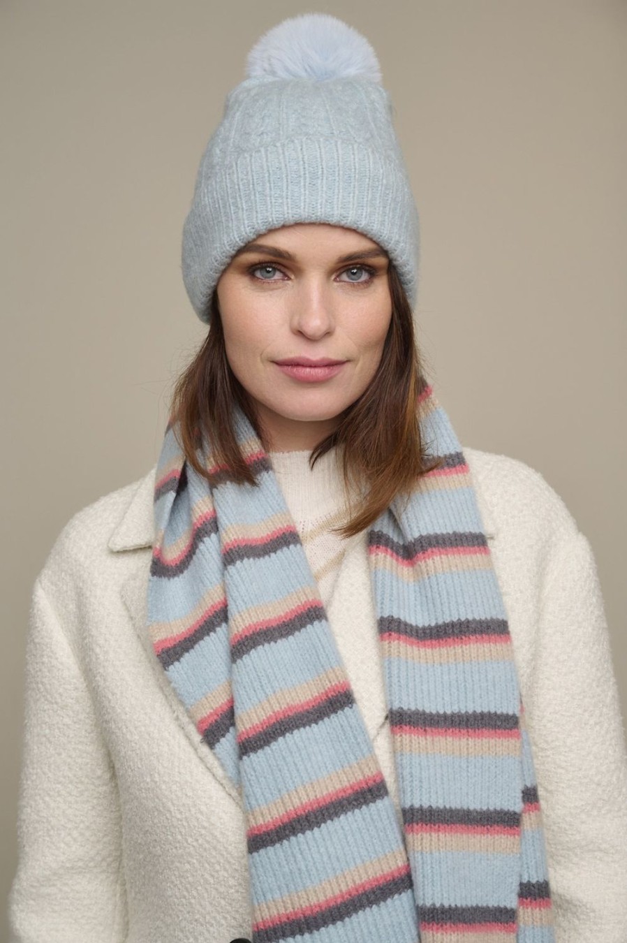 Women Rino & Pelle Scarves | August Scarf-Blue Haze