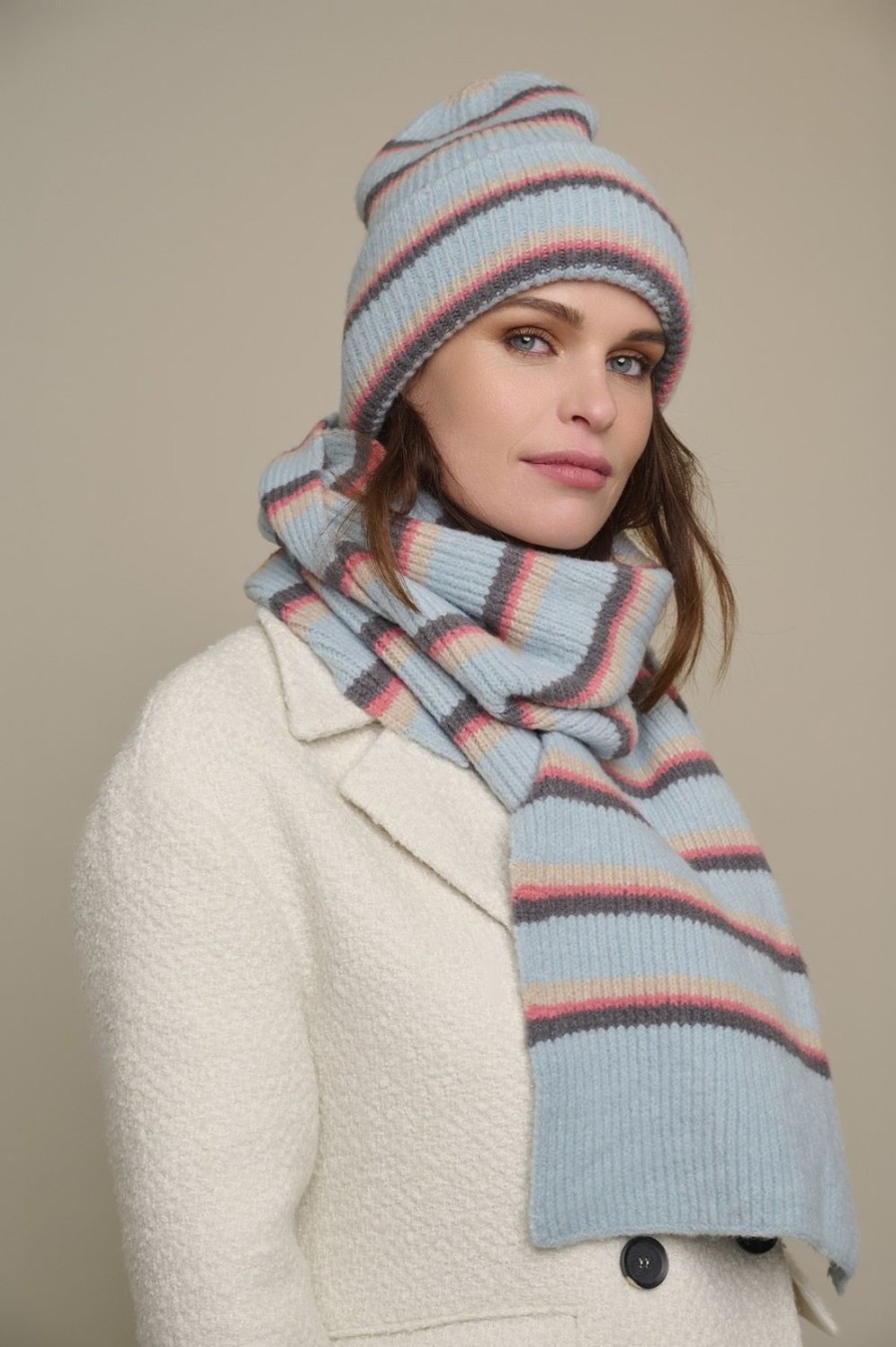 Women Rino & Pelle Scarves | August Scarf-Blue Haze