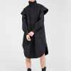 Women Doodie Stark Coats | Tyfon Coat-Black Tweed