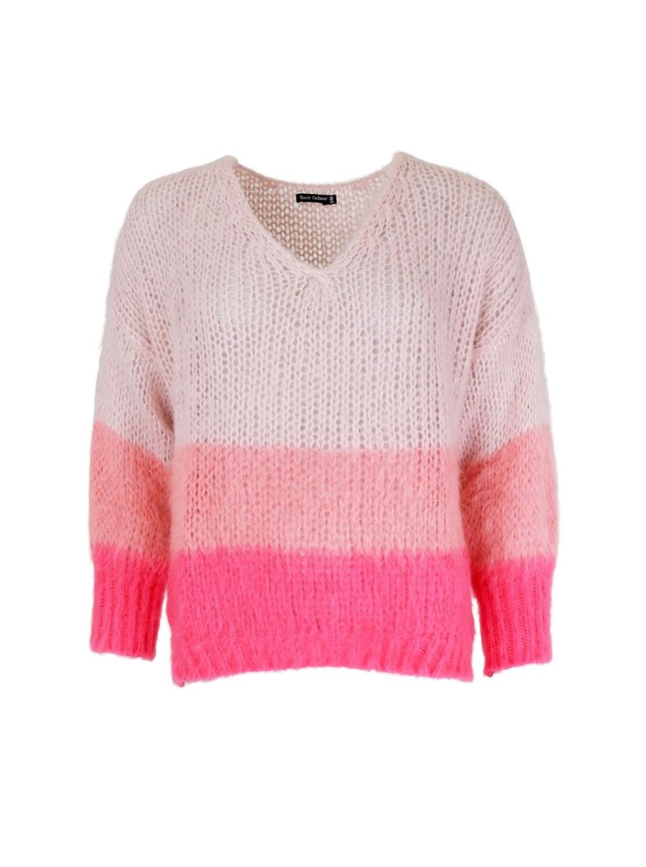 Women Black Colour Knitwear | Simona Jumper-Coral Rose