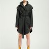 Women Doodie Stark Coats | Monsun Coat-Dark Green